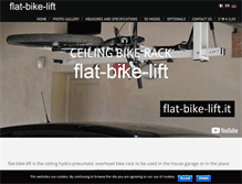 Tablet Screenshot of flat-bike-lift.com